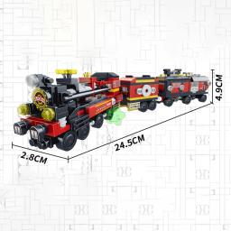 Blocos de construção de locomotivas a vapor para crianças, deformação robótica, City Retro Train, locomotiva elétrica Brick, Toy Gifts, 8 em 2, 813pcs - Image 6