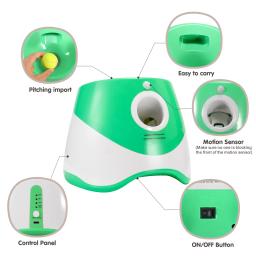 Pet Tennis Launcher com Bolas para Cachorro, Lançador automático de bola, Suprimentos de treinamento interativo - Image 6
