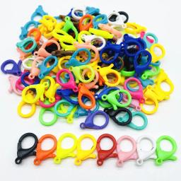 Colorido plástico lagosta fecho ganchos para fazer jóias, chaveiro final conectores, DIY pulseira acessórios em cadeia, 18x26mm, 10pcs - Image 1