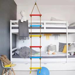 Escada de Escalada Indoor e Outdoor com Corda Pendurada, Equipamentos de Fitness para Kid, Baby Swing, Brinquedos Educativos, 6 Engrenagem - Image 3