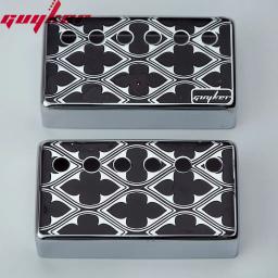 Guyker-Humbucker Captador Capa para Guitarra Elétrica, Ponte Cupronickel e Pescoço Pickups Frame Set, Pole Spacing, 50mm e 52mm, LP - Image 6