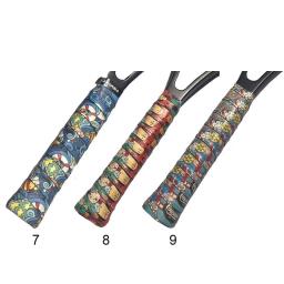 Overgrips de raquete de badminton multicoloridos, nova impressão autoadesiva, faixa de tênis, absorção de choque, suprimentos esportivos - Image 5