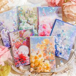 Planta vintage flor Material adesivo definido, Criatividade papel de fundo, DIY Diário Album Scrapbooking suprimentos, 32 pcs - Image 1