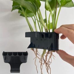 Rack de armazenamento hidropônico para aquário, suporte de plantas, aquário suspenso, pote com furo, suporte de planta aquática, 5 buracos - Image 2