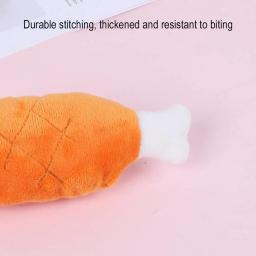 Brinquedos sonoros de pelúcia para animais de estimação, Suprimentos resistentes a mordida, Brinquedos educativos interativos, Design ósseo para cães e gatos, Pe A5E2 - Image 4
