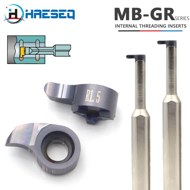 Ferramenta CNC para Sulco Redondo MB GR: Modelos MB-GR, MB-05GR, MB-07GR e MB-09GR com Lâmina de Entalho