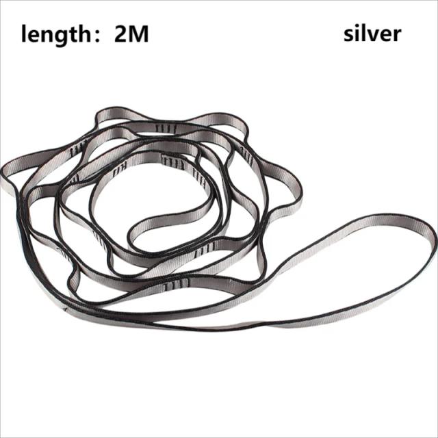 Extensor de Yoga Hammock com Cadeia de Margarida, Cinto de Alongamento Pilates de Nylon Ajustável para Escalada ao Ar Livre, Disponível em 1,1 m, 2 m, 3 m e 4 m