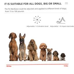 Cão elétrico inteligente treinamento colar ultra-sônico ip 67 à prova dwaterproof água parar barking coleiras usb recarregável anti casca para o cão de estimação - Image 3