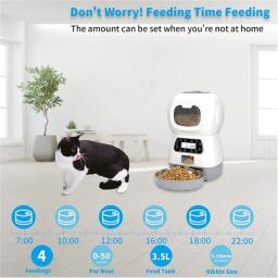 Dispensador remoto de alimentos secos para animais de estimação, tigela de comida seca, alimentação automática única de gatos e cães, Wi-Fi Dog Dishes - Image 2