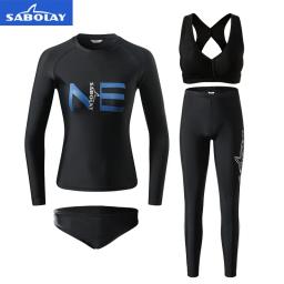 Roupa de mergulho feminina, traje de banho de proteção para mergulho, natação, surf, esportes aquáticos - Image 2