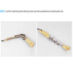 Pano de limpeza para saxofone Inside Tube, Cleaning Care Tool, Wind Instrument Cleaner, Adequado para Flauta Piccolo - Image 2