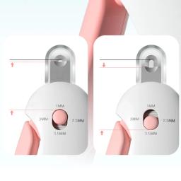 Aparador unhas para cães com lixa arranhões, luz LED, suprimentos para cuidados com cães B03E - Image 2
