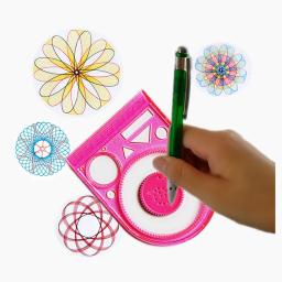 Spirograph desenho brinquedos círculo desenho régua espiral arte régua conjunto presente para crianças - Image 4