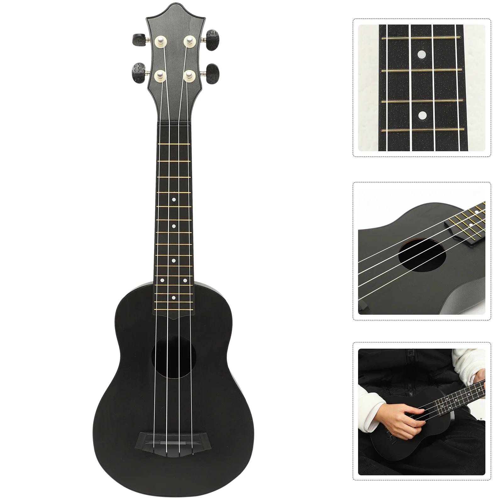 Ukulele de quatro cordas para iniciantes, guitarra infantil, criança brincando, Carbon Fiber Musical - Image 1