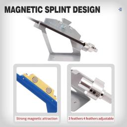 Equipamento de tiro com arco, penas pegajosas, gabarito de fletching ajustável, ferramenta reta e hélice com braçadeira para ferramenta de tiro com arco diy - Image 6