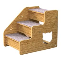 Escadas de Cama Portátil Removível para Animais, 3 Degraus, Rampa, Escada, Suprimentos para Cachorro Pequeno, Gato, Camas Altas, 1Pc - Image 3