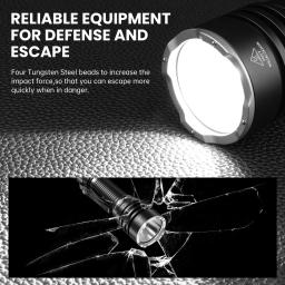 Wurkkos-lanterna tática recarregável, IPX8 impermeável, dois modo de grupo, EDC interruptor de cauda, XHP70.3 HI LED, 5000Lm, TS23 21700 - Image 5