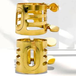 Ligadura de sax de metal premium para soprano alto tenor sax clarinete bocal central tom hassle ajuste - Image 5
