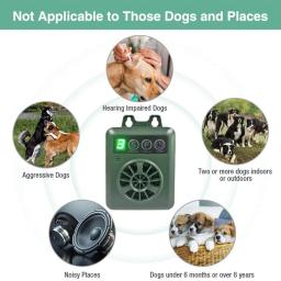 Repelente ultrassônico anti-latido agressivo para animais de estimação, dispositivo automático para parar latidos de cães - Image 5