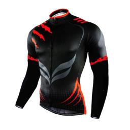 Equipe de ciclismo camisa de ciclismo masculina conjunto manga longa mtb roupas de bicicleta tenue velo homme wear - Image 4