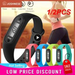 Esporte Smart Pulseira Relógio de Pulso, Display LCD, Fitness Gauge, Step Tracker, Pedômetro Digital, Corrida, Caminhada, Calorie Counter, 1, 2pcs - Image 1