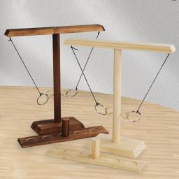 Jogo de arremesso de anel para adultos, jogo de gancho e anel feito à mão, jogo de arremesso de madeira para adultos, jogos internos e externos, decoração de pátio, quintal - Image 1