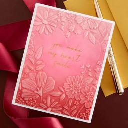 Pasta em relevo para artesanato DIY suprimentos, amor, flores, ferramentas Scrapbooking, morre materiais, álbum de fotos, cartão, fundo, 3D, novo, 2024 - Image 5