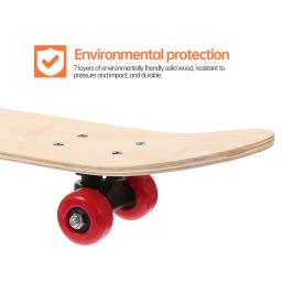 Crianças em branco skate durável diy graffiti skate crianças brinquedo esportivo truque skate rolo ao ar livre brinquedo seguro - Image 4
