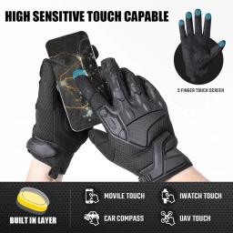 Luvas Táticas Respiráveis para Homens, Esporte ao Ar Livre, Caça, Paintball, Combate, Caminhada, Trabalho, Bicicleta, Equipamento de Proteção, Anti-Skid - Image 6