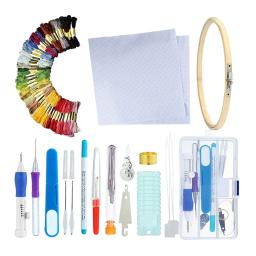 Caneta de bordado mágica, kit de agulhas de perfuração, faça você mesmo, tricô, costura, artesanato, ponto cruz, linhas de bordado, ferramenta de costura, acessório de costura - Image 2