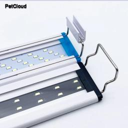 Aquário conduziu a luz para a lâmpada da grama do tanque de peixes super fino iluminação do aquário planta aquática clipe extensível lâmpada do tanque de peixes suprimentos - Image 6