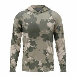 Camisas de pesca masculinas com capuz, esporte ao ar livre, secagem rápida, roupas de pesca masculinas, roupas anti UV ciclismo, plus size, novo, 2023 - Image 1