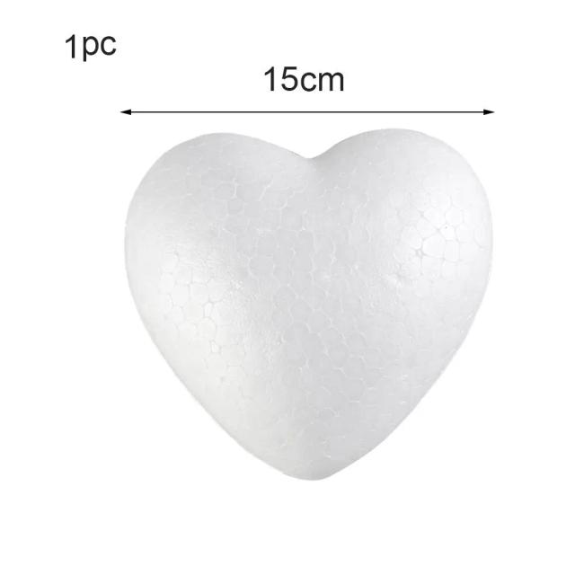 Corações Decorativos de Poliestireno e Isopor para Casamentos e Festas, Disponíveis em 6/8/10/15cm, Novos e Charmosos