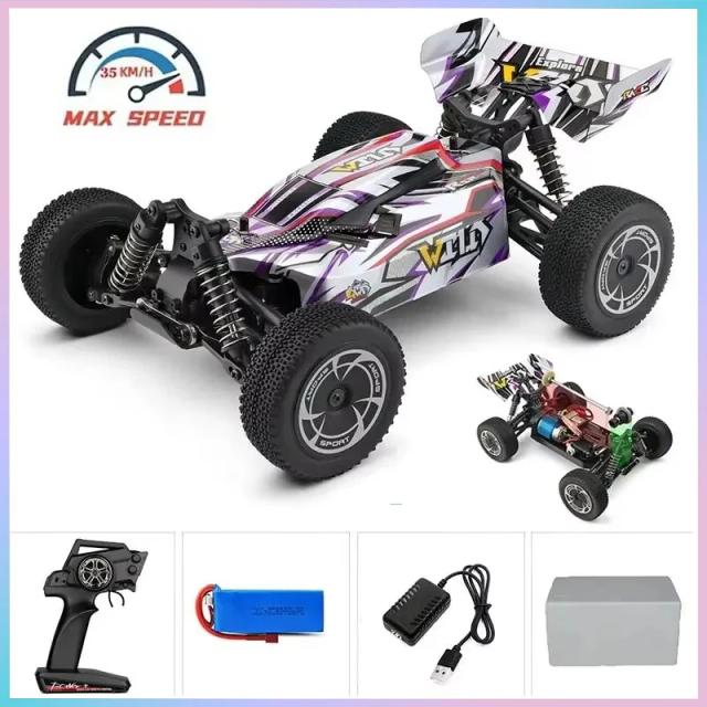 WLtoys 144010 Carro RC Brushless 75km/h 4WD Off-Road Alta Velocidade