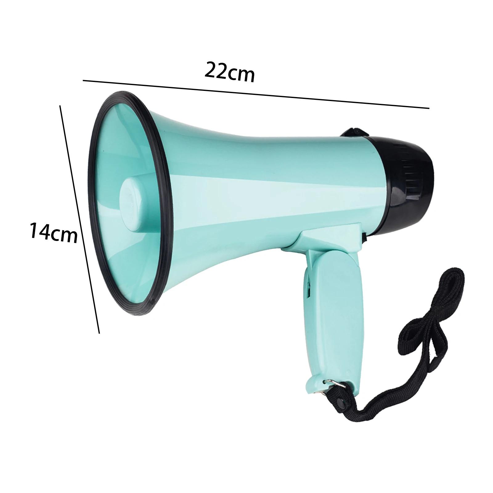 Handheld Bullhorn Megafone Speaker, leve alarme por voz para o futebol, microfone ao ar livre alto-falante, ajustável - Image 6