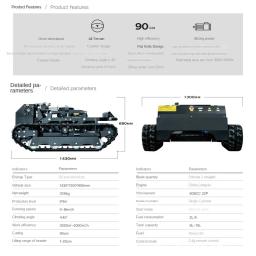 Cortador de grama com controle remoto acessível, personalizável, todo terreno, durável, certificado CE, direto da fábrica chinesa - Image 6
