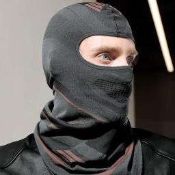 Esportes térmica ciclismo boné quente máscara facial da motocicleta balaclava à prova de vento esqui pesca correndo tricô chapéu chapelaria - Image 4