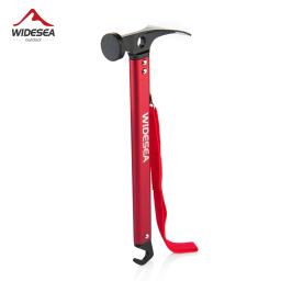 Widesea martelo de acampamento aço inoxidável cobre ao ar livre tenda peg estaca mallet com extrator estaca Grond prego montanhismo caminhadas - Image 1