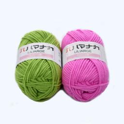 DIY Hand Knitting Milk Cotton Yarn, 4 Ply Soft Baby Yarn, Artesanato de crochê, 80% Fibra De Grampo Longa, 60m, 66yd, 25g - Image 5