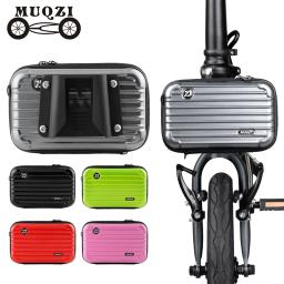 Muqzi saco de armazenamento dianteiro da bicicleta saco para brompton dobrável saco transportadora bloco frente transportadora adapte acessórios ciclismo - Image 1