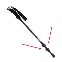 Substituição Walking Stick Locks, Walking Stick, Pole Parts, Caminhadas, Escalada, Acessórios de Snowshoeing, Exterior, 14mm, 16mm, 18mm - Image 5
