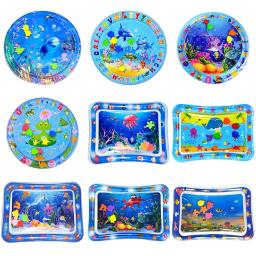 Water Playing Mat for Cat, Sensory Play Mat para Cat, PVC, Ocean Fish Crawling Induction, Brinquedo interativo - Image 4