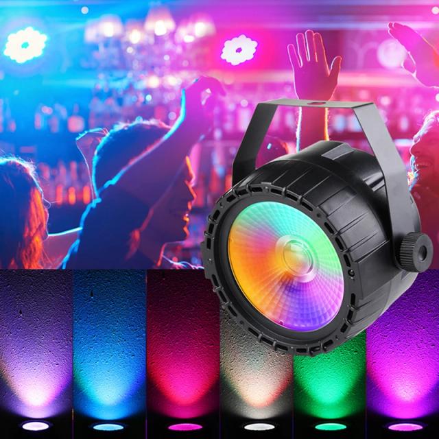 Espiga de Luz 6 em 1 com Controle Remoto para Festas: Efeitos de Luz para Aniversários, Clubes e Casamentos - 30W DMX em Plástico