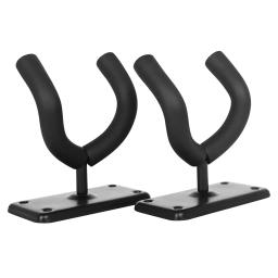 Suporte de guitarra de metal quadrado, parede, gancho, suporte para guitarra, violino, banjo, baixo, cavaquinho, elétrico, acessórios, 2 peças, conjunto - Image 1