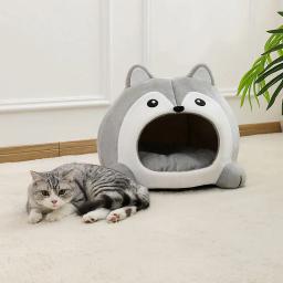 Muito macio Cat Bed, Pet Basket, Casa Sofá, Small Dog Lounger, Almofada Gatinhos, Puppy Mat, Tent Bed, Suprimentos - Image 2
