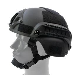 BOOIU-ACH Capacete tático com proteção auricular, plástico ABS ajustável, montagem frontal NVG, trilho lateral, MICH 2000, 3mm - Image 2