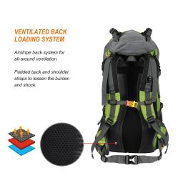 Lixada impermeável Desporto Mochila, Outdoor Escalada Mochila, Montanhismo Caminhadas Mochilas, Molle Camping Bag, 6 cores, 50L - Image 5