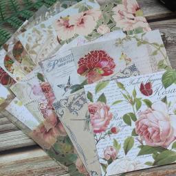 KSCRAFT-Adesivo De Papel Modelado Vintage, Pacote De Papel Scrapbooking, Artesanato Artesanal, Cartão De Almofada De Fundo, 15 Folhas, 13x13cm - Image 3