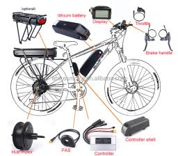 Venda quente em enduro bicicleta 48v pneu gordo kit de conversão bicicleta elétrica motor do cubo dianteiro com 26 "motores acessórios da bicicleta elétrica - Image 6