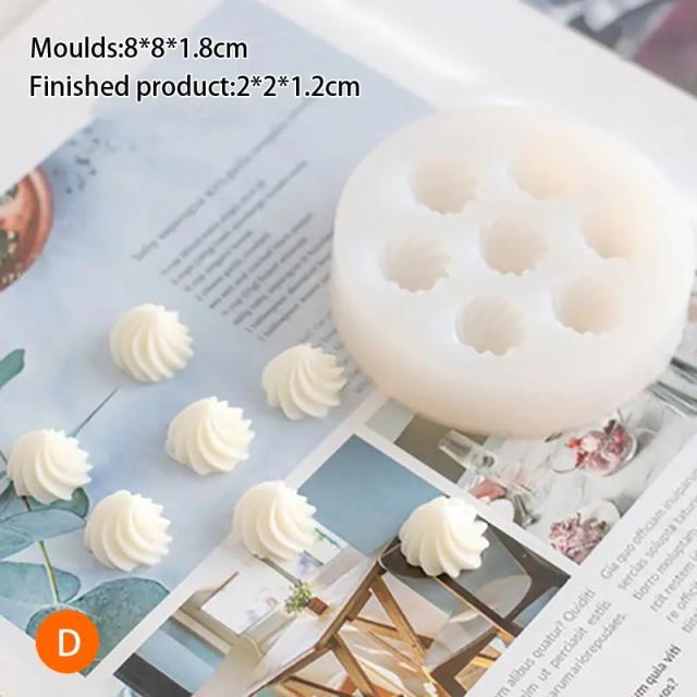 Molde de Silicone para Velas em Formato de Cereais - Perfeito para DIY, Aromaterapia e Artesanato em Resina